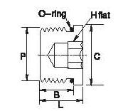 Hollow Hex Plug GPA